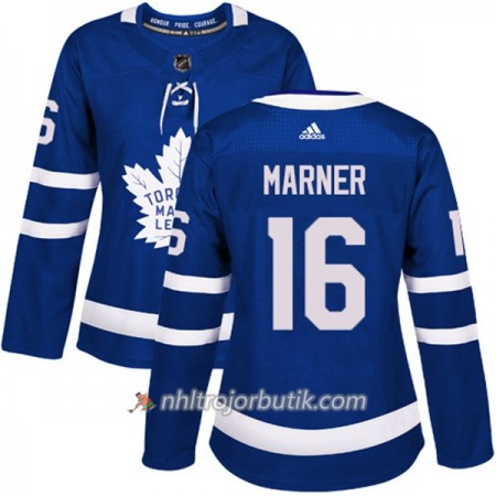 Dame Ishockey Toronto Maple Leafs Tröja Mitchell Marner 16 Adidas 2017-2018 Blå Authentic